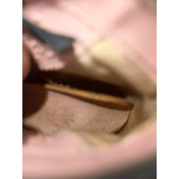 Vintage Childrens Girls Shoes Black Leather Ankle Boots Lace Up Side Buckle 1940 - Picture 7 of 7